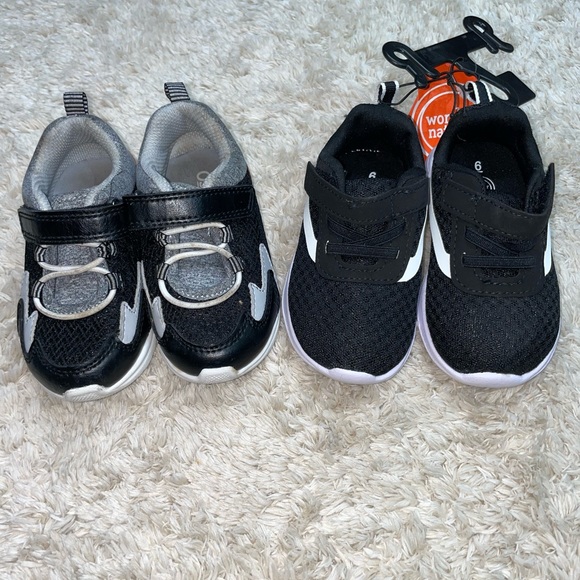OshKosh B'gosh Shoes 2 Pairs Of Baby Boy Shoes Size 6 Osh Kosh